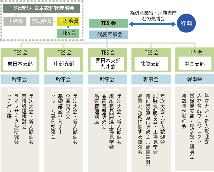 TES会組織図